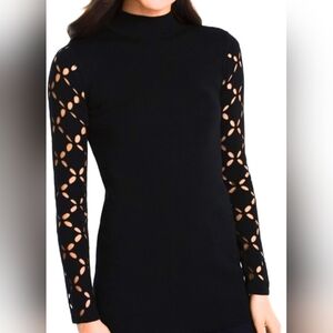 WHBM Mock Neck Tunic Sweater